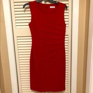 Red Dress by Calvin Klein